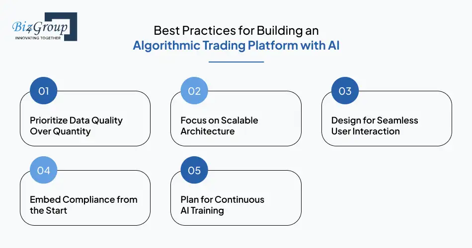 Best Practices for Building an Algorithmic Trading Platform with AI