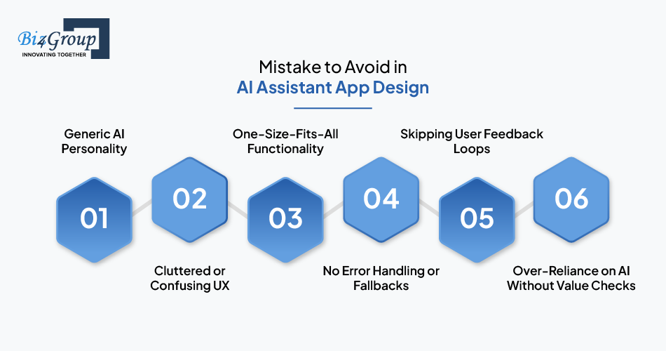 Mistake to Avoid in AI Assistant App Design