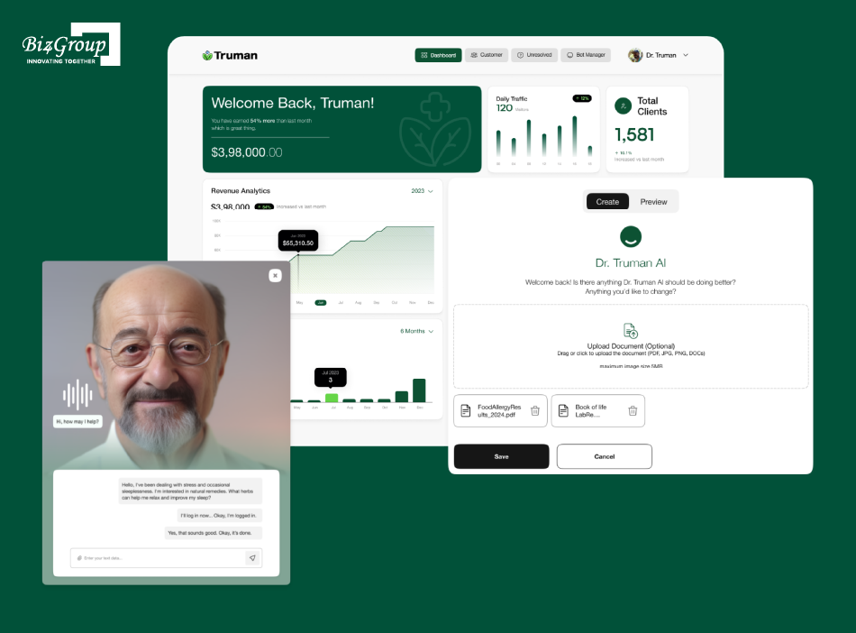 Truman AI Healthcare Platform by Biz4Group