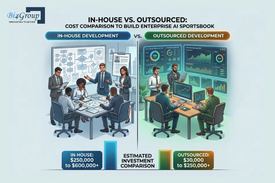 Cost Comparison to Build Enterprise AI Sportsbook In-House vs Outsourced