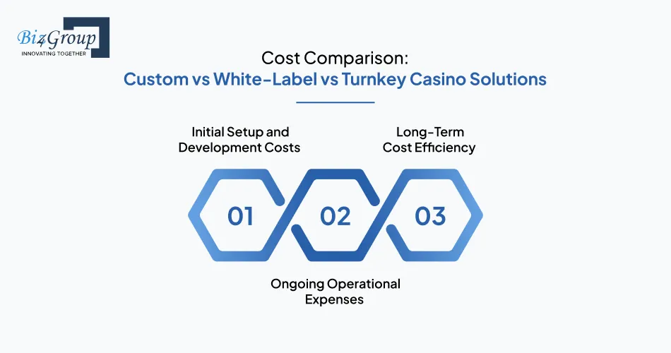 Cost Comparison Custom vs White Label vs Turnkey Casino Solutions