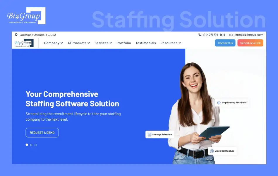 Biz4Staffing Solutions AI Chatbot for Smarter Staffing