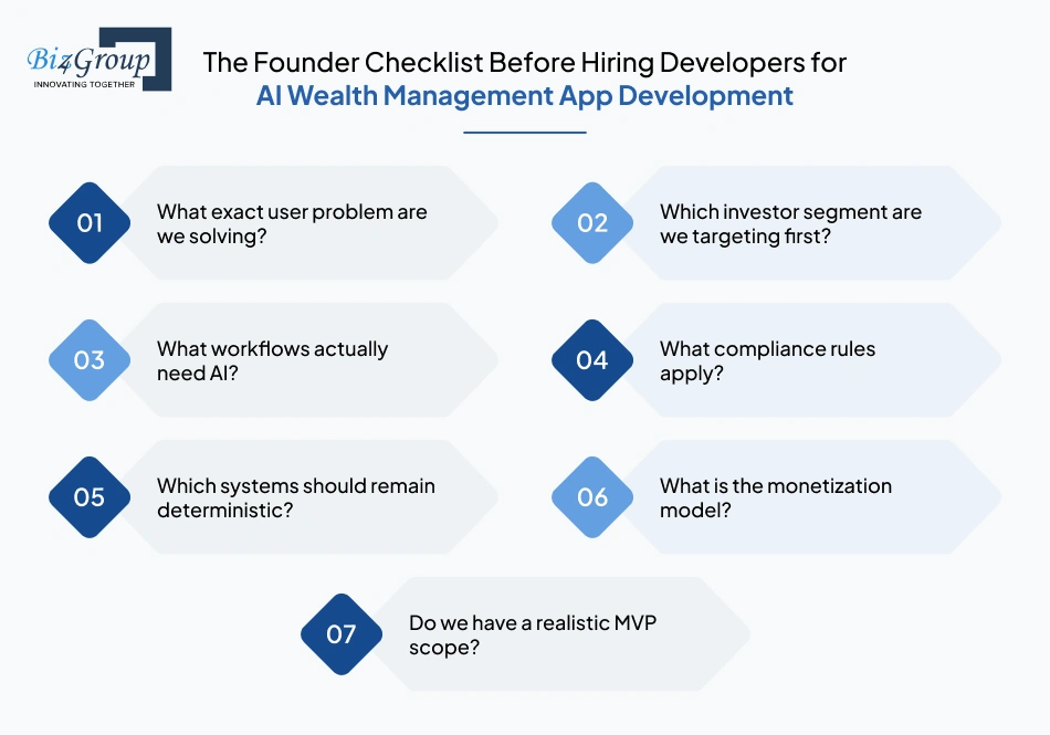 the-founder-checklist-before-hiring-developers-for-ai-wealth