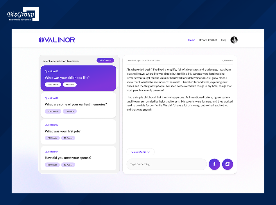 AI Success Story #11: Valinor AI - Capture Life Moments Through Conversational Bots