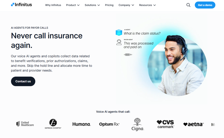 Infinitus - an AI voice agent for structured phone conversations