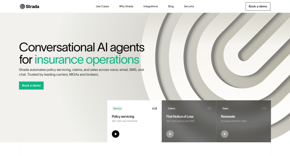 Strada - an AI voice agent platform for insurance