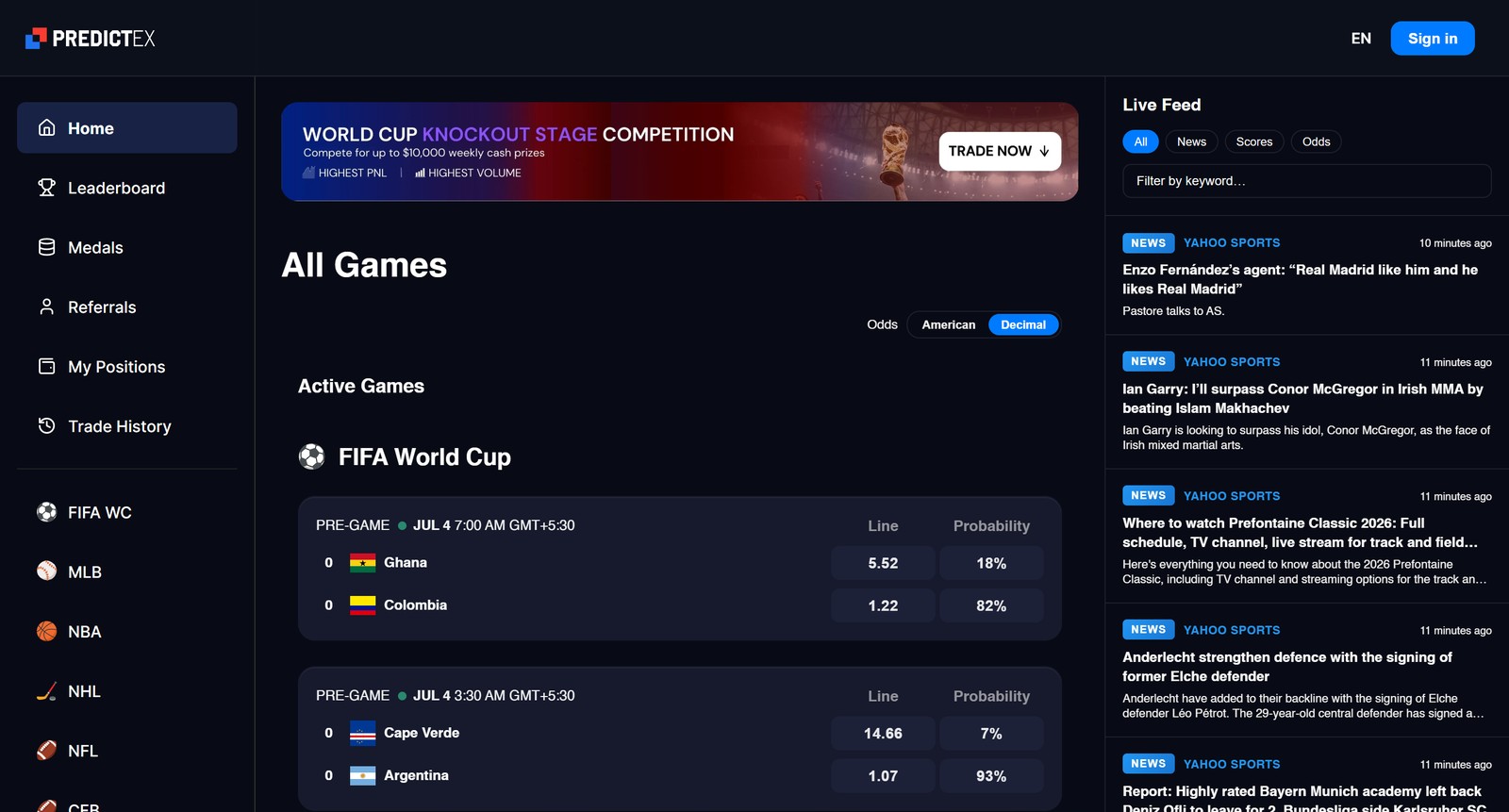 predictex-all-games-live-odds
