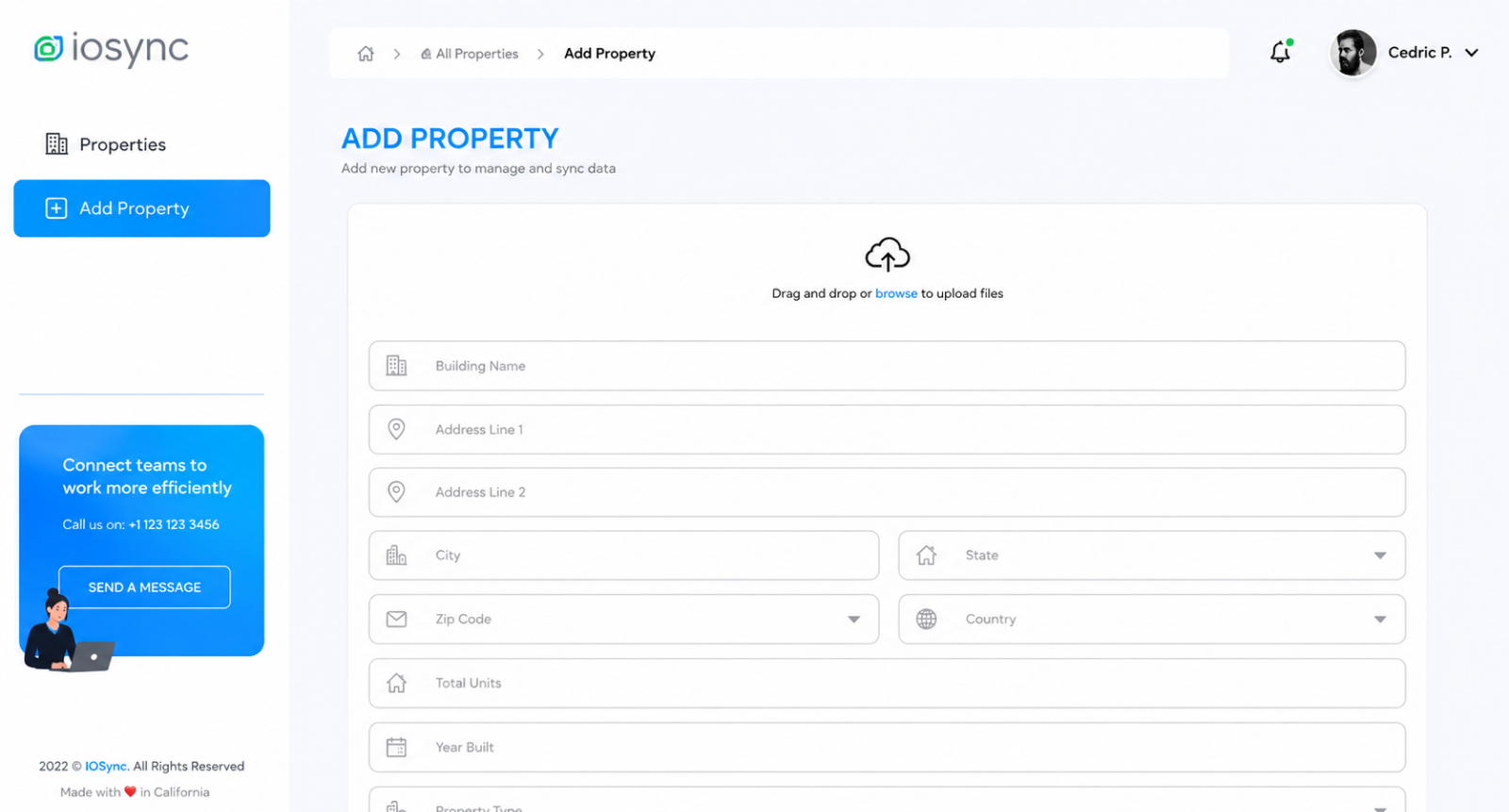 iosync-add-property-screen